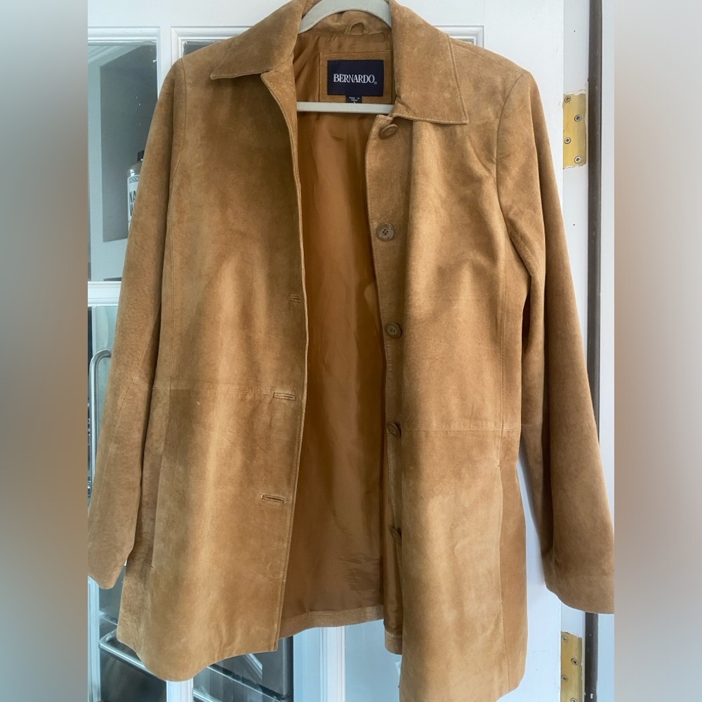 Bernardo Suede Jacket Medium